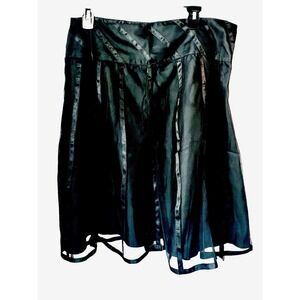 Baranda Skirt Black Layered Mesh Mid Length Sz 16 Formal Dance Y2K Whimseygoth